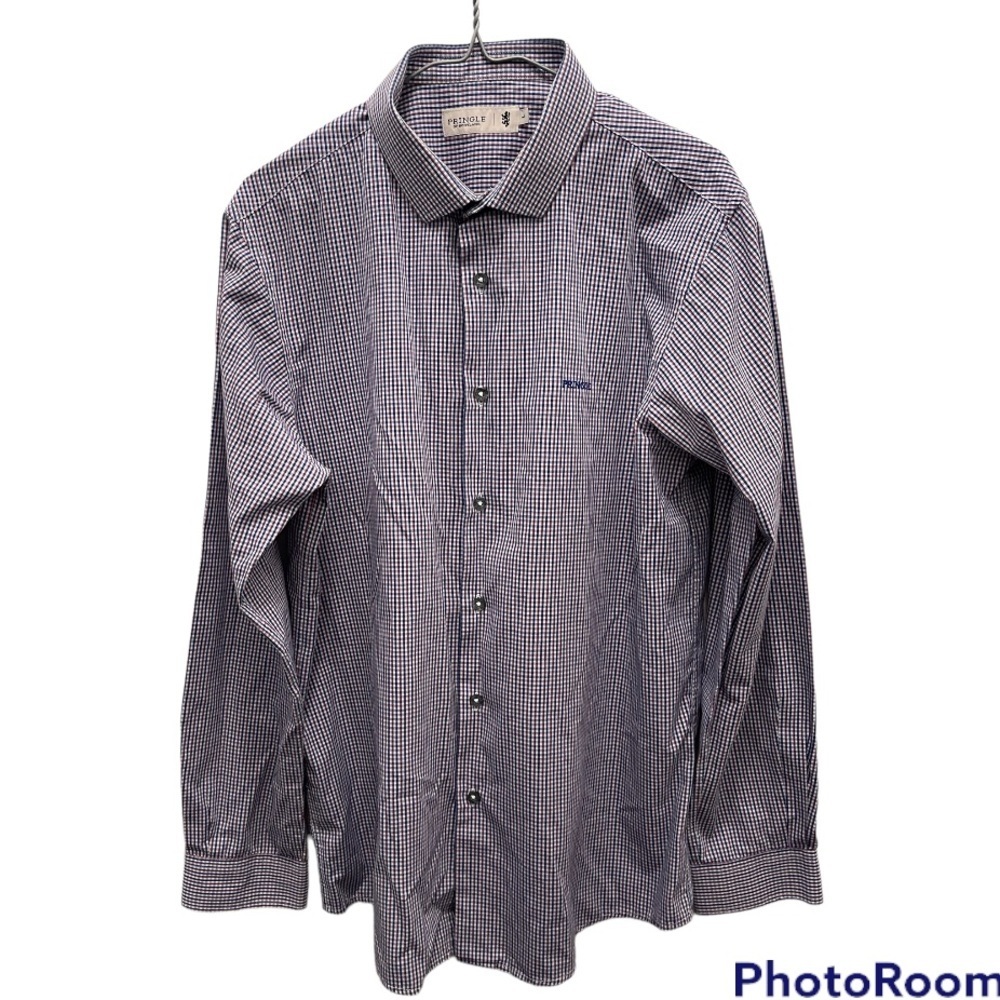 Pringle Of Scotland | Blue, Red and White Check Dress Shirt